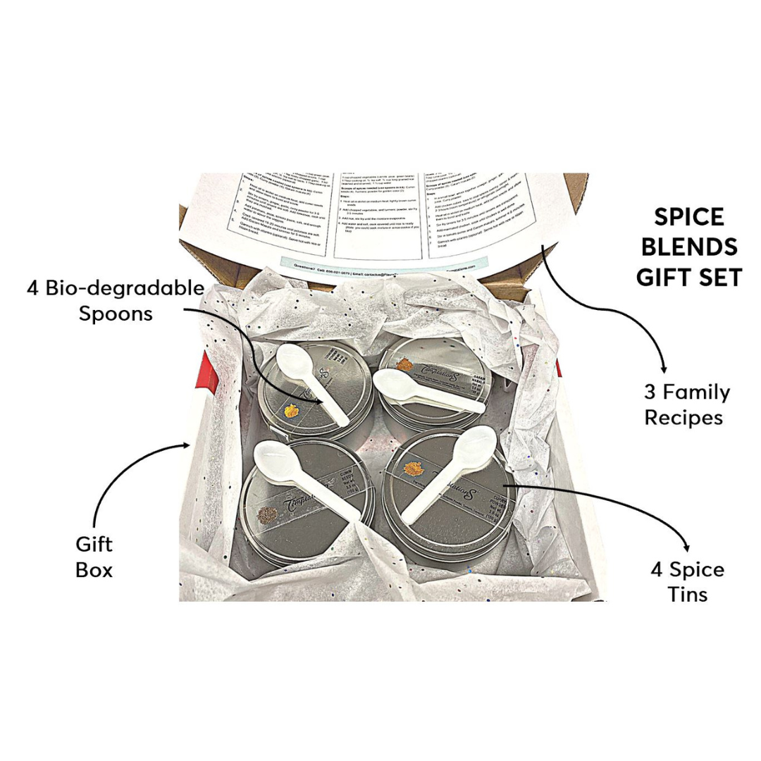 Artisanal spice blend gift set