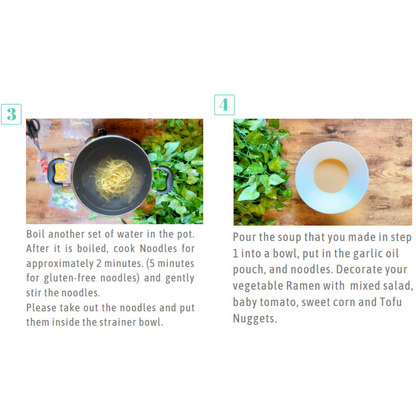 Veggie & Vegan Miso Ramen - Serves 4